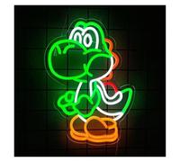 HUANTY d'Ambiance Apaisante Lampe Enseigne Au Néon Dinosaure Lampe Murale en Acrylique Design De Dessin Animé Mignon pour Chambre d'enfant Bureau Salle De Jeux Club 41.5cmx29cm