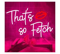 HUANTY d'Ambiance Apaisante Lampe Enseigne Au Néon That's So Fetch USB À Intensité Variable pour Chambre À Coucher, Fiançailles, Mariage, Fête d'anniversaire, Décoration D'intérieur 26x38cm
