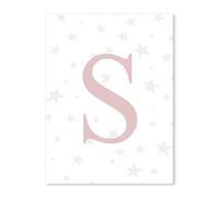 HUANTY Impressions sur toile d'art mural Affiche De Chambre De Fille Avec Ballon Arc-en-ciel Et Fée Rose, Peinture Sur Toile Murale Pour Chambre D'enfant, Image D'animal Kawaii(B1,30x40cm)