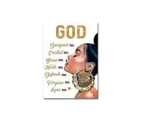 HUANTY Impressions sur toile d'art mural Affiche Murale Classique, Simple Et Vintage, Esthétique Africaine, Imprimée Sur Toile, Sans Cadre, Décoration De Couloir(30x40cm)