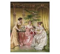 HUANTY Impressions sur toile d'art mural Portraits De Femmes De La Renaissance, Affiche Rétro Victorienne, Sans Cadre, Peintures Sur Toile, Art Mural, Photos, Décoration D'intérieur(UNE,30x40cm)