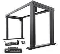 HUANUO Bureau Assis Debout à 4 Pieds, Bureau Assis Debout Electrique à Double Moteur réglable en Hauteur, pour la Maison et Le Bureau, Acier Robuste, contrôleur de mémoire, Cadre Seulement