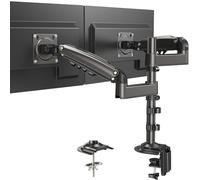 HUANUO Support Ecran PC 2 Ecran de 13 à 32 Pouces, Bras pour Écran PC Réglable en Hauteur, à Mouvement Complet Supportant VESA 75x75/100x100mm