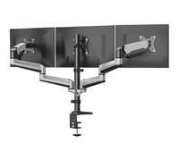 HUANUO Support Triple Ecran de 13 à 32 Pouces, Bras de Moniteur, Support de Moniteur à Ressort à Gaz, Support 3 Ecran Pc, Capacité de Poids de 8 kg par Bras Gaming
