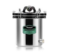 Huanyu Autoclave 18L avec soupape de dégonflage et soupape de sécurité Stérilisateur électrique à vapeur Stérilisateur à vapeur haute pression anti-brûlure à sec pour laboratoires et universités