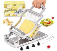 Huanyu Coupe-Fromage Commercial Avec Planche à Découper de 0,5 cm - Multifonctionnel en Acier Inoxydable Avec Fil Métallique pour Fromage, Beurre et Charcuterie