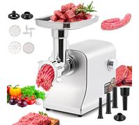 Huanyu Hachoir Électrique 2800W Max Hachoir a Viande Electrique Multi-fonctions Hachoir a Viande avec Poussoir a Saucisse Hachoir Électrique Viande pour usage Domestique et Commercial