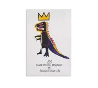 HUAOAYU Jean Michel Basquiat Poster Street Art Graffiti Series sans titre Dinosaure Couronne Tête Poster Impression sur toile Peinture décorative (3115) Sans cadre 50 x 75 cm