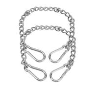 HUAOSN HOHXFYP 2 Pièces Chaîne de Chaise Suspendue avec Mousquetons, Chaîne de Chaise Suspendue Réglable en Acier Inoxydable À Capacité de Charge Élevée Antirouille(660mm)