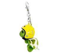 Huaqgu Porte-clés,Portant Casque Tortue Porte-clés Mignon Peluche Porte-clés Pendentif Sac Bijoux Accessoires pour Décorations De Voiture Cadeau De Fête