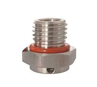 Huaqgu Vannes de Purge d'air,vannes de Purge d'air étanches en Acier Inoxydable M5 M-6 M12 M16 M20 à Visser Le Bouchon de Protection des reniflards en métal