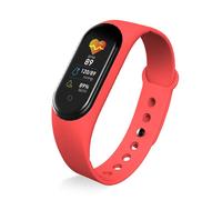 Huaqiang-Montre Connect¿¿E M5",Bracelet Magn¿¿Tique,Avec ¿¿Cran Couleur,"Capteur D'activit¿¿ Physique Avec Suivi De La Fr¿¿Quence Cardiaque - Type Rouge