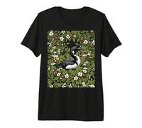 Huard commun entouré de Fleurs pour Femme T-Shirt Haut de Gamme