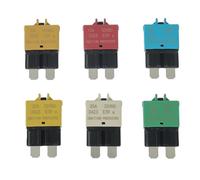 HUAREW 12V-32V Disjoncteur de Fusible à Réinitialisation Manuelle E39 Disjoncteur ATC à Profil Bas, 5A 10A 15A 20A 25A 30A (mixte 6pack)
