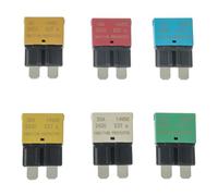 HUAREW 12V Disjoncteur de Fusible à Réarmement Auto E37 Disjoncteur à Fusible Mince ATC/ATO, 5A 10A 15A 20A 25A 30A (mixte 6pack)