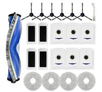 HUAREW 22 Pièces Accessoires de rechange pour ECOVACS DEEBOT T30 PRO OMNI / T30 OMNI Aspirateur Robot, 1 Brosse Principale 4 Serpillières 4 Filtres 6 Brosses Latérales 6 Sacs à Poussière 1 Brosse