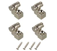 HUAREW 4PCS Guitar Roller String Trees Retainer String Guides pour Basse de Guitare Électrique avec vis (Argent)
