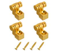 HUAREW 4PCS Guitar Roller String Trees Retainer String Guides pour Basse de Guitare Électrique avec vis (L'or)