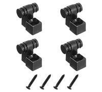 HUAREW 4PCS Guitar Roller String Trees Retainer String Guides pour Basse de Guitare Électrique avec vis (Noir)