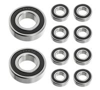 HUAREW 6003 2RS Roulement a Bille, Fabriqué en Acier à Roulements 17 mm x 35 mm x 10 mm, Roulements à Billes à Gorge Profonde Doublement Blindés(10 Pcs)