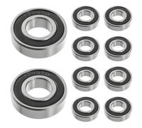 HUAREW 6900 2RS Roulement a Bille, Fabriqué en Acier à Roulements 10 mm x 22 mm x 6 mm, Roulements à Billes à Gorge Profonde Doublement Blindés（10 Pcs）