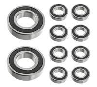 HUAREW 6901 2RS Roulement a Bille, Fabriqué en Acier à Roulements 12 mm x 24 mm x 6 mm, Roulements à Billes à Gorge Profonde Doublement Blindés（10 Pcs）