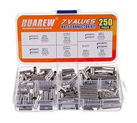 HUAREW 7 valeurs 250 pièces 26-22 AWG 22-18 AWG 22-16 AWG 16-14 AWG 14-12 AWG 12-10 AWG 8 AWG