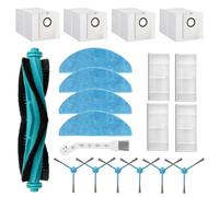 HUAREW Accessoires pour Cecotec Conga 7490 Immortal/ 8290 Immortal Ultra | pour Conga Power Home Genesis X-Treme, 1 Brosses Principales 6 Brosses Latérales 4 Filtres 4 Serpillières 4 Sacs d'aspirateur