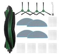HUAREW Accessoires pour iRobot Roomba Combo Essential Y0112, Y0110, Y0116, Y0520, Y0510, Y0512 Robot Aspirateur et Balai, 1 Brosse Principale, 6 Filtres, 4 Brosses Latérales, 4 Serpillères