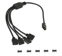 HUAREW ARGB 3Pin Câble, Câble répartiteur ARGB, Répartiteur de Ventilateur 1 à 4 Splitter Cable Répartiteur Connecteur pour refroidisseur CPU et ventilateur