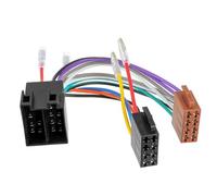 HUAREW Câble adaptateur autoradio ISO, Adaptateur de Faisceau 16 Broches, Câble adaptateur radio de voiture avec fiche ISO femelle
