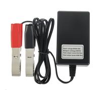 HUAREW Convertisseur DC avec Pince Crocodile - Adaptateur de Charge USB pour Moto, 4 Ports USB 12V/ 24V à 5 V 3 A avec QC3.0 Quick Charge pour