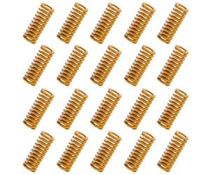 HUAREW Imprimante 3D Die Spring 8mm OD 20mm Long Light Load Compression Mold Die Spring Yellow Compression Mold Die Spring pour le lit Ender 3s(Lot de 20 pièces)
