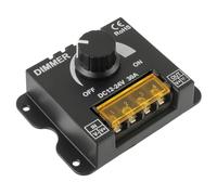 HUAREW LED Light Band Dimmer DC 12V-24V 30A Contrôleur de gradation PWM avec bouton marche/arrêt pour régler la luminosité LED Dimmer Controller boîtier en aluminium pour 5050 3528 LED Light Band