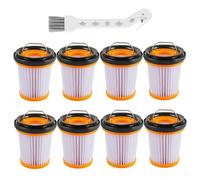 HUAREW Lot de 8 filtres de rechange pour aspirateur Shark ION W1 S87 en tissu pour aspirateur à main sans fil Shark ION WV200UK WV201 WV205 WV220, pièce de rechange #XHFWV200