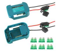 HUAREW Power Wheel Adapter pour Makita 18V Lithium-Akku, avec Fusible, Interrupteur et câble 14AWG, pour DIY Ride on Truck, RC Toys, Robotics et Work Lights