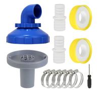 HUAREW Swimming Pool Filling Nozzle 32 mm 360 Degree Rotatable for Intex Bestway Swimming Pool Outlet Nozzle with Connection Accessories for Swimming Pool, Diameter 32/38, Pool Inlet Nozzle