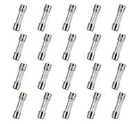 HUAREW T10AL250V 20 pièces 5x20mm fusible en verre à fusion lente 10A 250V 0.2 x 0.78 pouces fusible à retardement