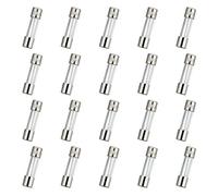 HUAREW T3.15AL250V 20 pièces 5x20mm fusible en verre à fusion lente 3.15A 250V 0.2 x 0.78 pouces fusible à retardement