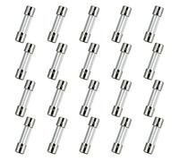 HUAREW T4AL250V 20 pièces 5x20mm fusible en verre à fusion lente 4A 250V 0.2 x 0.78 pouces fusible à retardement