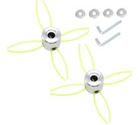 HUAREW Tête de Débroussailleuse Universelle Aluminium Fils, Aluminium Tête Debroussailleuse Universelle M8 M10, Tête Coupe-Bordure Tête Double Fil Bobine Tête Fil Nylon pour Tondeuse