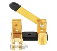 HUAREW Top Post Knife Blade Master Switch, 12V 24V Batterie Heavy Duty Isolator Switch avec terminal supérieur en laiton négatif Interrupteur, pour Auto Marine Bateau Voiture RV Véhicules(Vertical)