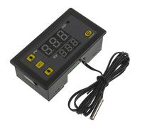 HUAREW W3230 AC 110V-220V 20A Régulateur de température numérique, Interrupteur de Commande de Thermostat à Affichage numérique avec sonde de capteurs NTC 10K(-50 ℃ ~ 120 ℃)