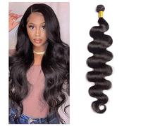 Huarisi 10A Tissage Bresilien Body Wave en lot 28 Pouces 1 Bundle Body Wave Bundles Virgin Human Hair Body Wave Weave Extensions de Cheveux Single Bundle Remy Hair