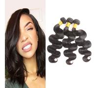 Huarisi Body Wave Bundles Hoils Human 1 Packles Body Wave Packs 12 pouces 10A Bresilien 100% non transformes Virgin Hair Bundles Double Tour