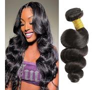 Huarisi Bresilienne Loose Waves Bundles Human Hair, 12 pouces 8a Tissage Naturel Ondulés Extensions de Cheveux, 1 Bundle Remy Humain Hair Weaves 100g a lot