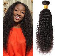 Huarisi Tissage Kinky-curly Cheveux Humain 20 Pouces 1 Bundle Brazilian Curly Human Hair Single Bundles 8a Bouclé Naturel un Paquet Extensions de Cheveux Sew in Weaving