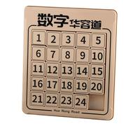 Huarong Road Puzzle - Blocs coulissants éducatifs Défi de raisonnement spatial Teaser de changement cognitif stratégique Jeu interactif de réarrangement des chiffres | Outil de croissance des capacité