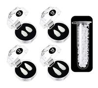 Huarsion Dents de vampire pour adultes et enfants - Fausses dents de vampire - Avec 1 tube de colle à dents - 30 tatouages pour cosplay, fête, Halloween