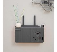 Huasean Boîte De Rangement De Routeur WiFi, Étagère De Routeur, Boîte De Rangement De Câbles, Boîtes WiFi Murales, Boîtes De Rangement, Boîte D'organisation De Câbles De Support De Cache De Routeur